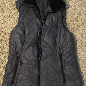 Women's Gray Quilted Vest